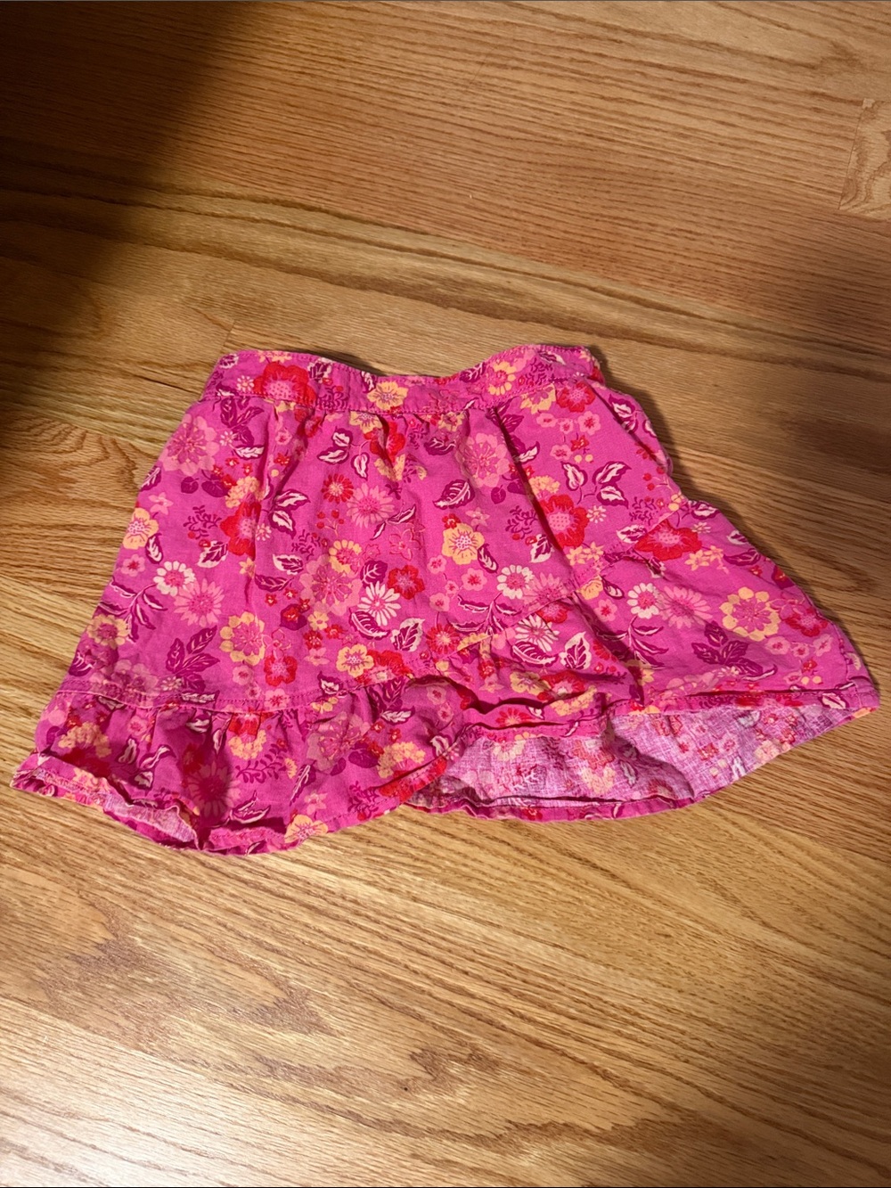 Carter's Pink Floral Tiered Ruffle Skirt